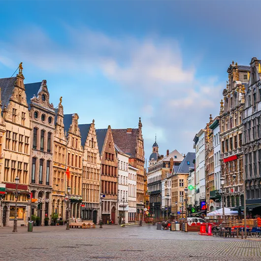 Grote Markt, Antwerp Γραφική οδός της Grote Markt στην Αμβέρσα