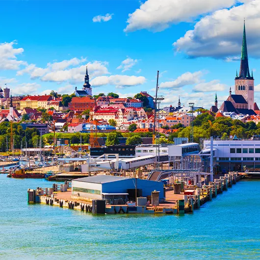 Tallinn, Estonia Te picturesque wharfs of Tallinn, Estonia