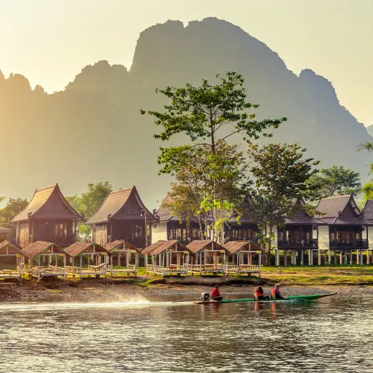 Vang Vieng, Laos Untouched beauty in Vang Vieng town in Laos