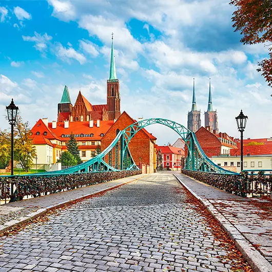 Most Tumski, Wrocław Most Tumski bridge in Wrocław