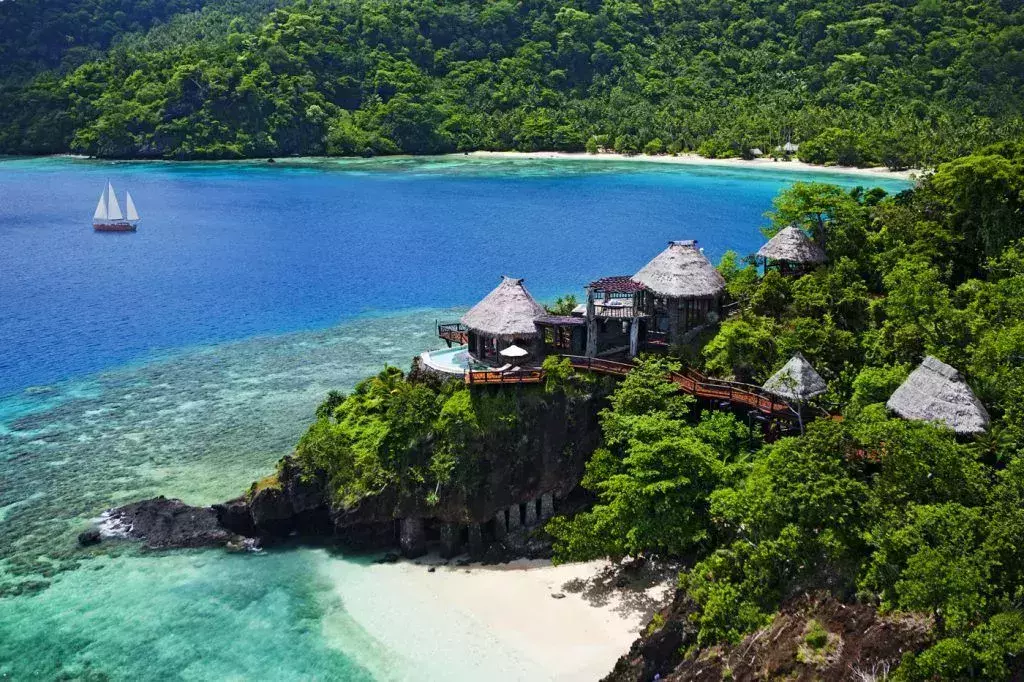 Private paradise resort in Laucala Island