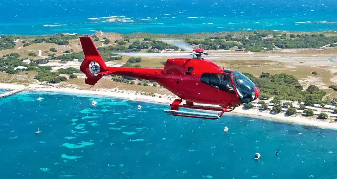 Helicopter rides in Rottnest Island