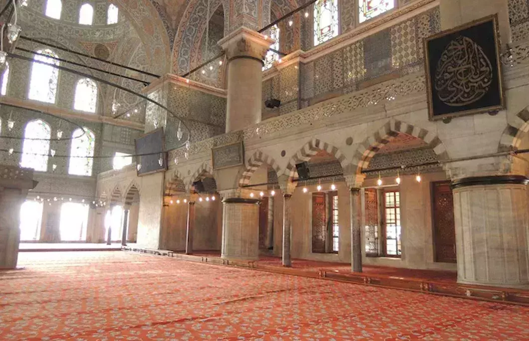 The Blue Mosque is in the Historic Areas of Istanbul