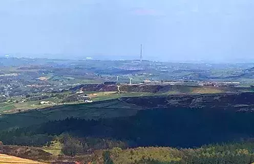 Holme Valley with Emley mast