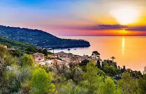 Beautiful sunset in Majorca