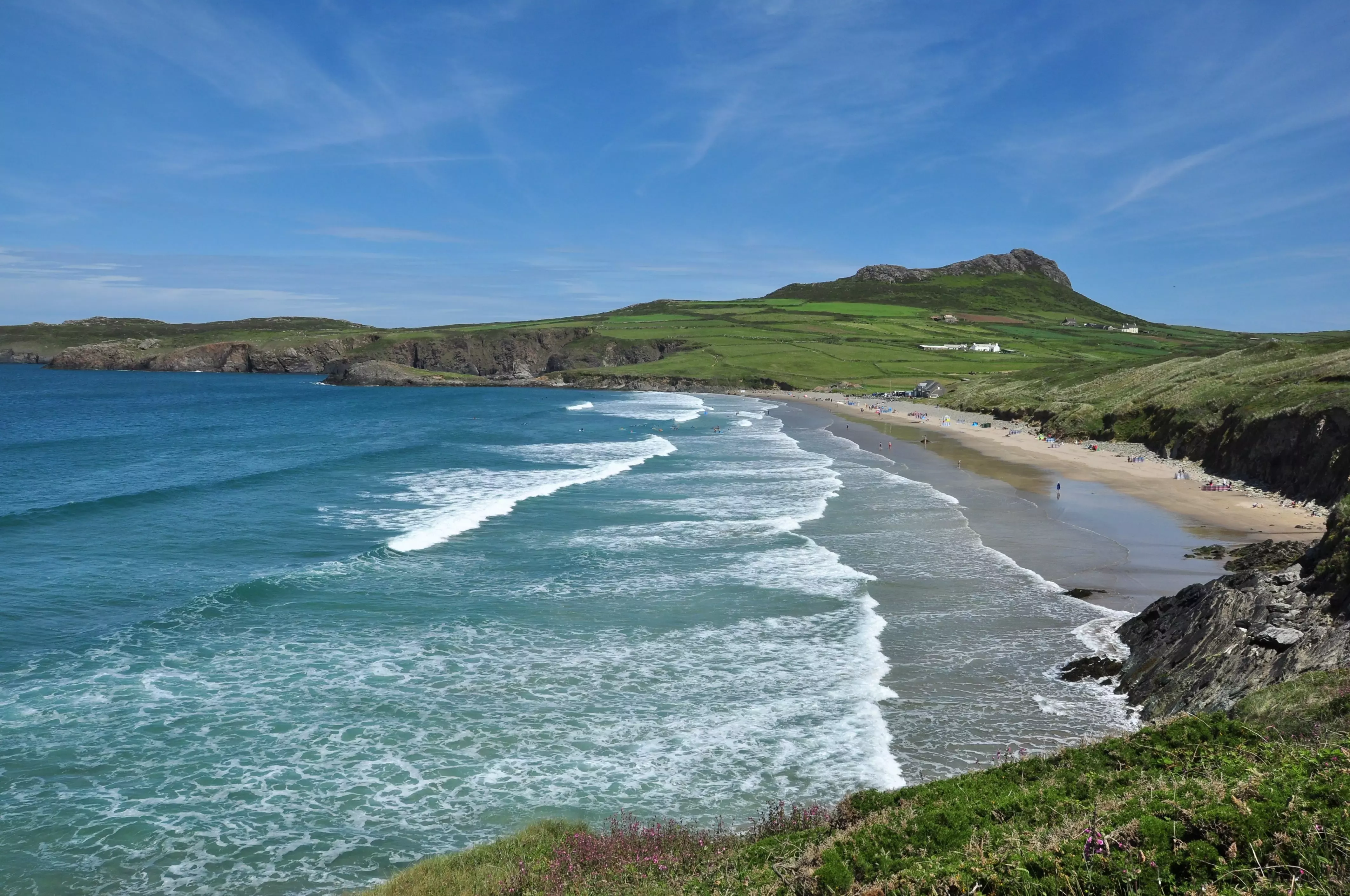 Whitesands Beach in Wales is one of the UK's best.