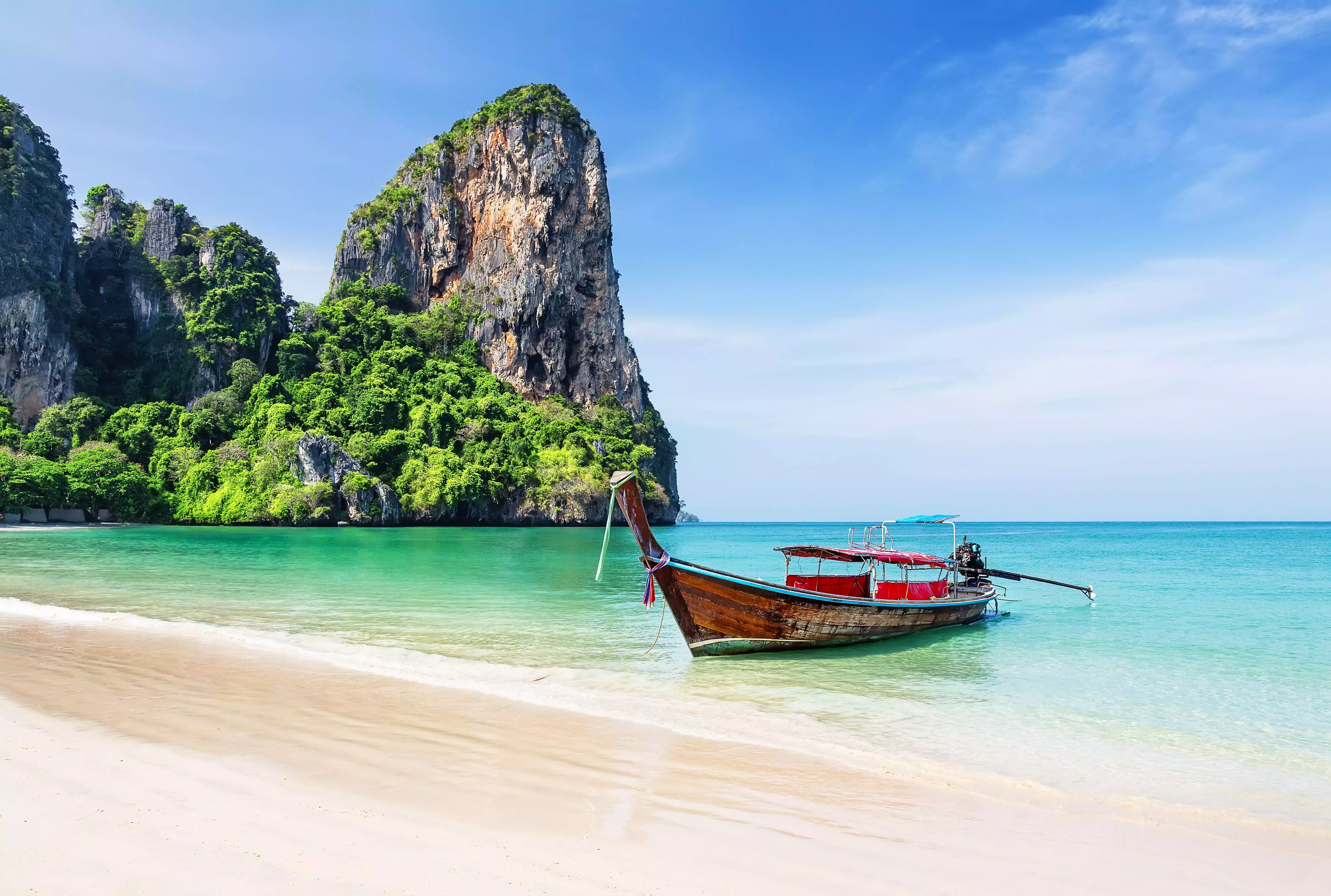 An incredible beach in Krabi, Thailand.