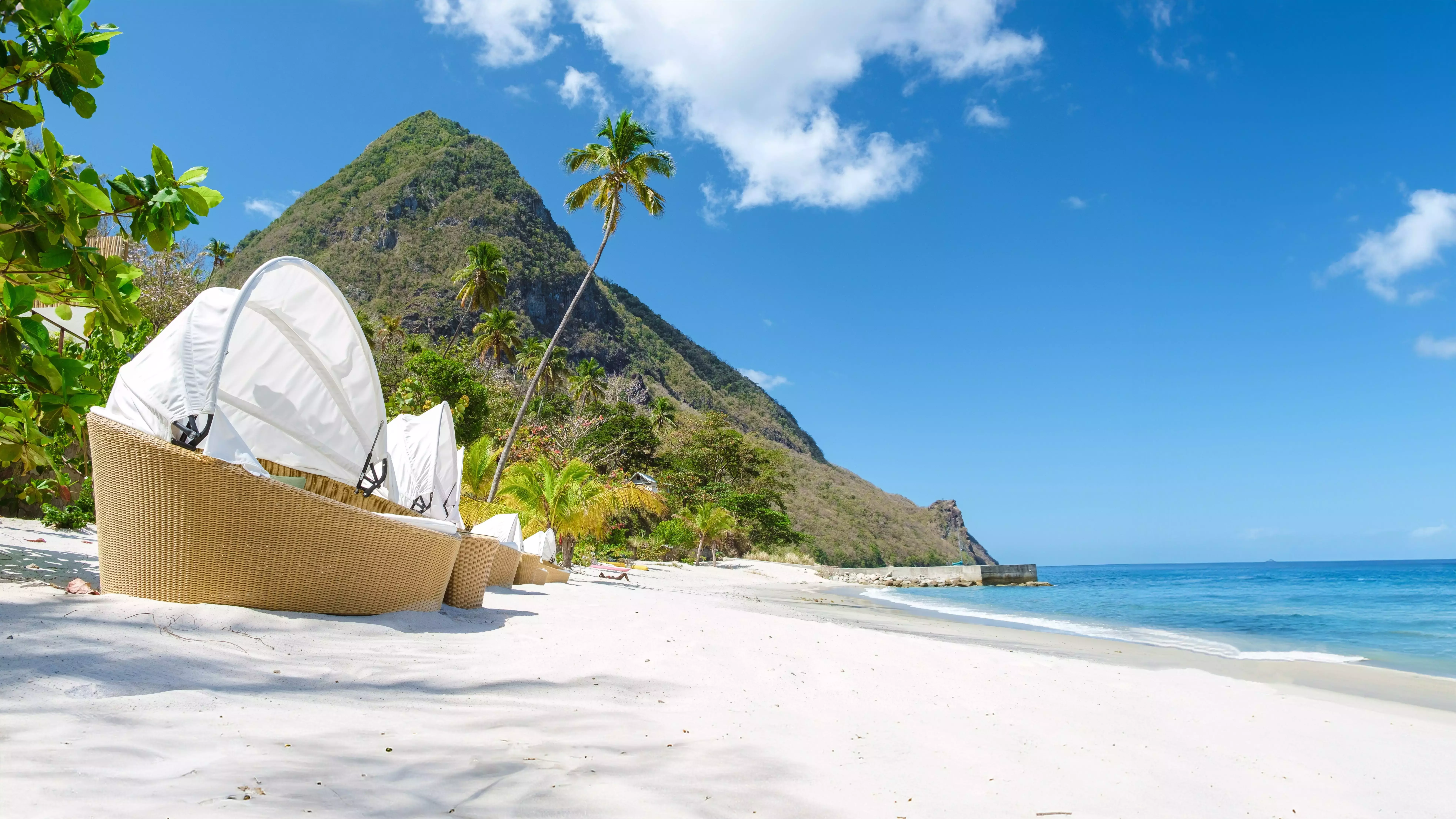 Sugar Beach, St Lucia, is one of the best in the Caribbean.