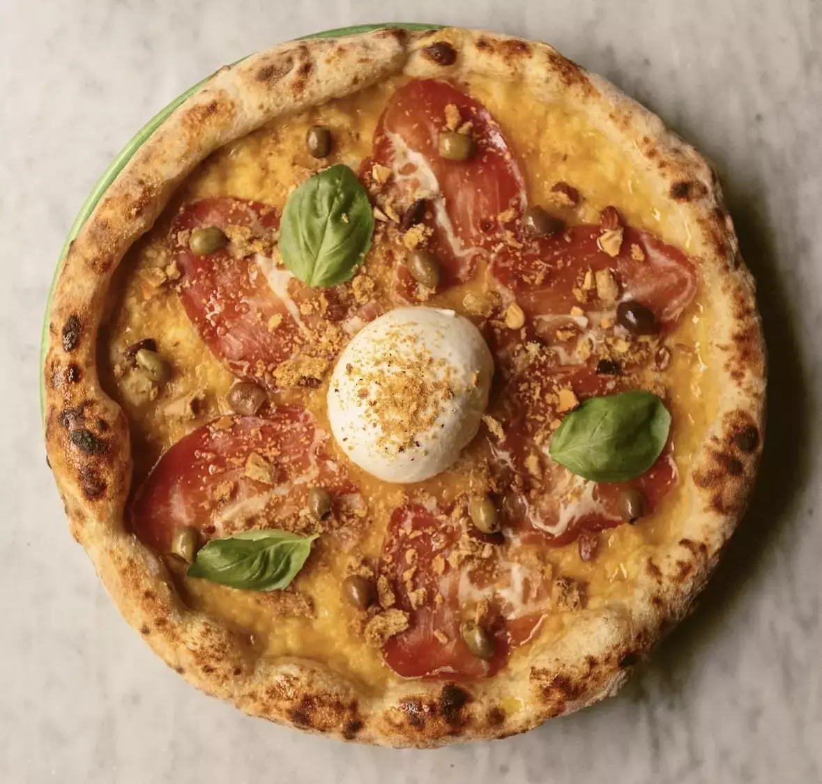 Premium Italian pizza in Milan.