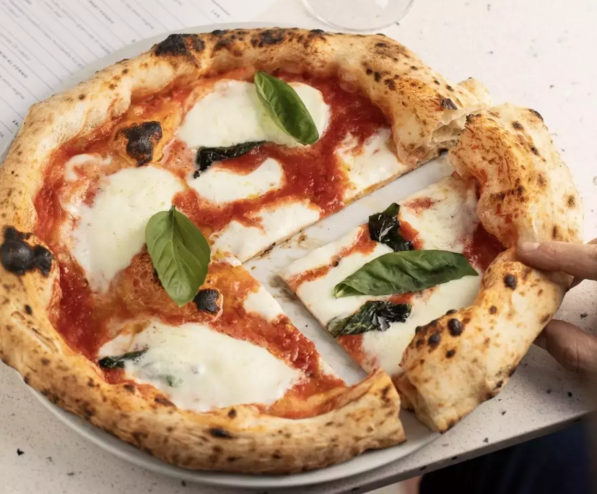 One of the best pizzas in Prague.