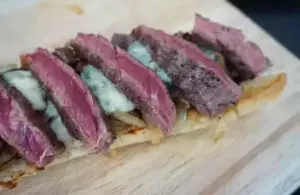 The Perfect Blue Cheese Steak Sandwich