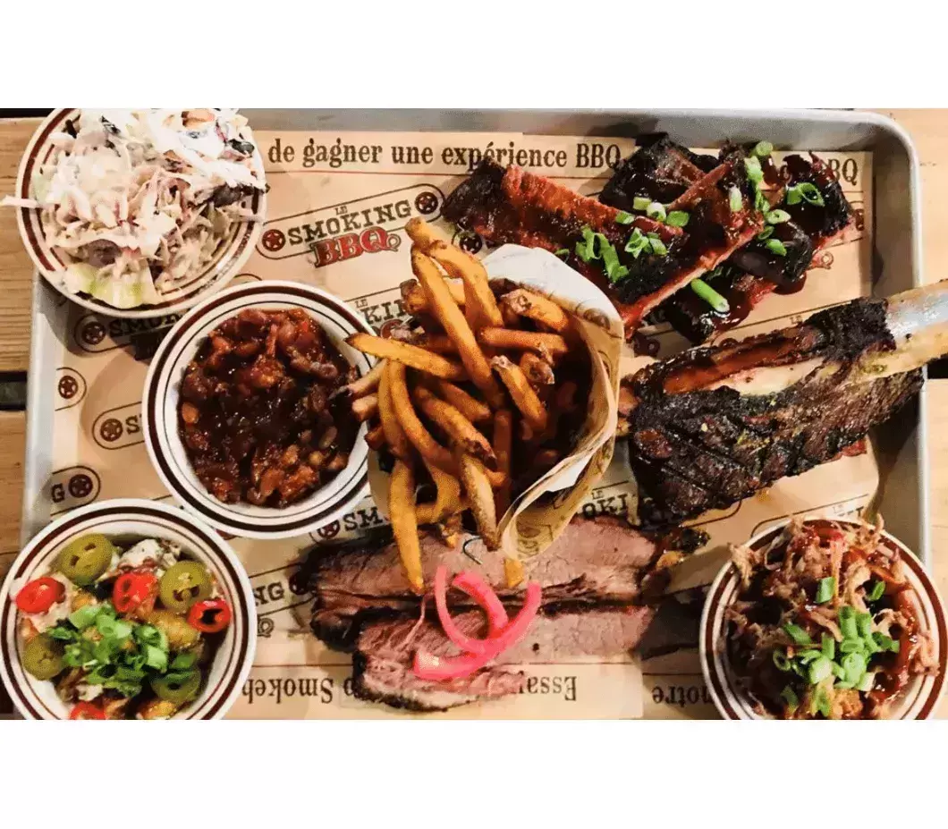 3. BBQ Platter – Le Smoking BBQ Food Truck, Montreal