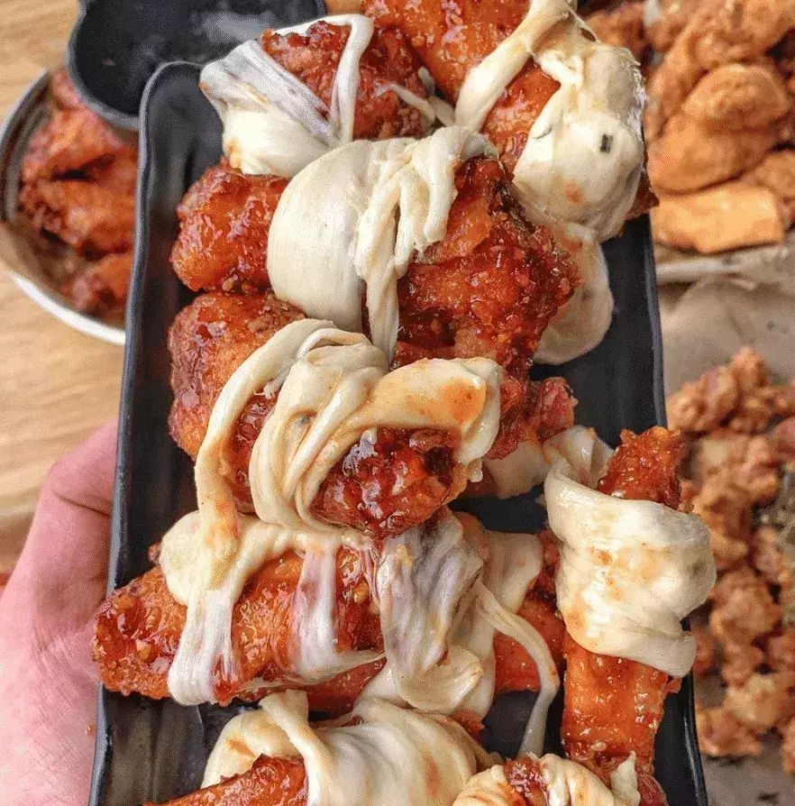 Cheesy Wrapped Chicken Wings