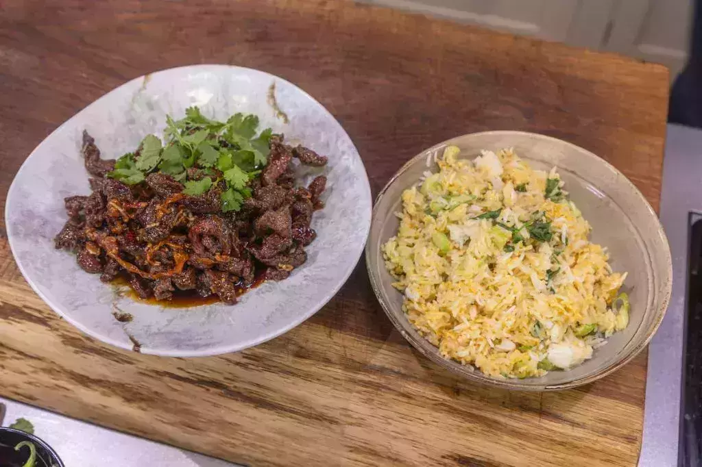 Chilli Beef With Eggs