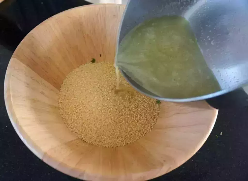 Coriander and lemon couscous