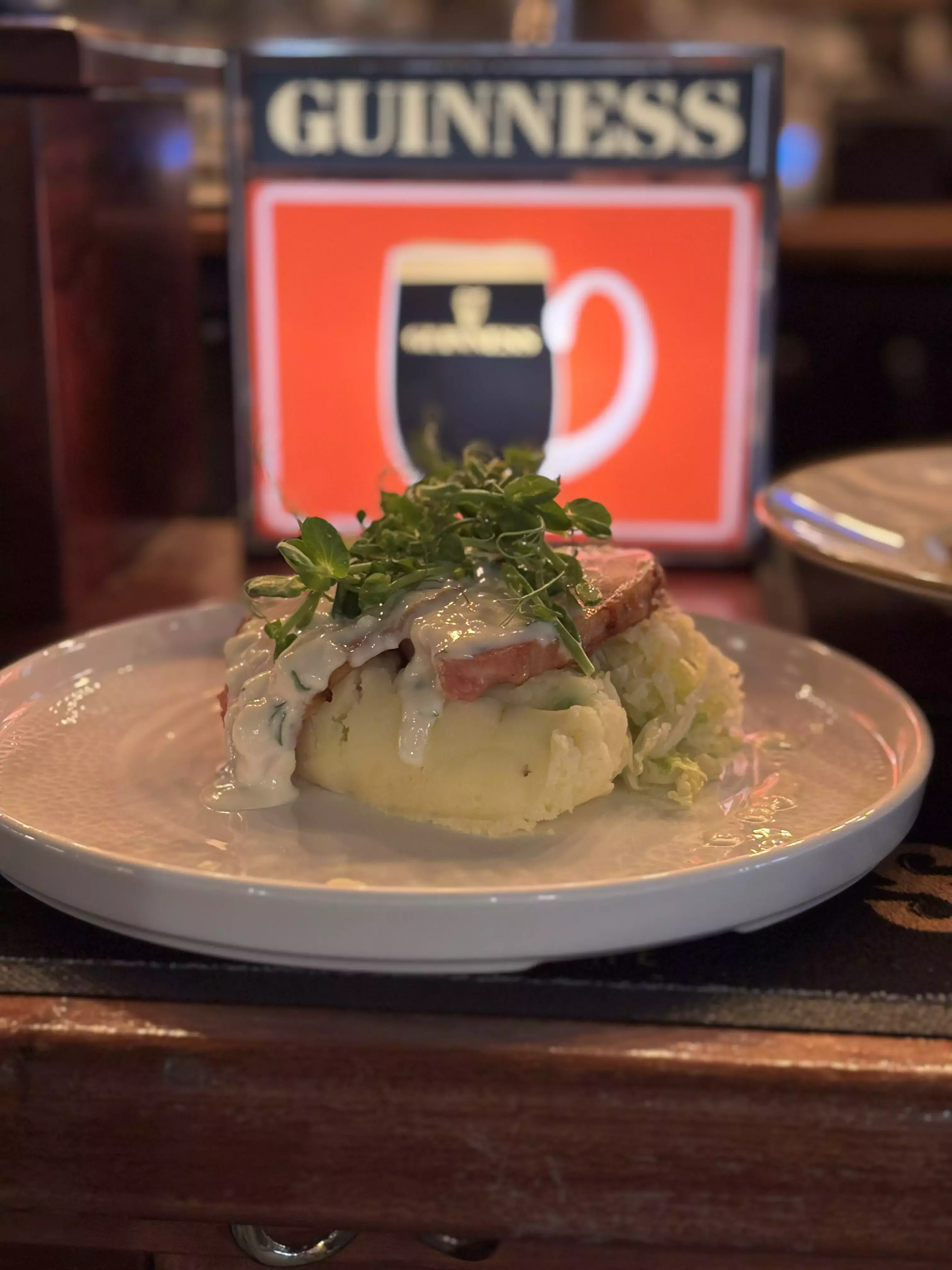 Bacon, cabbage and potatoes - an Irish classic served up at Clancy&amp;amp;amp;#039;s