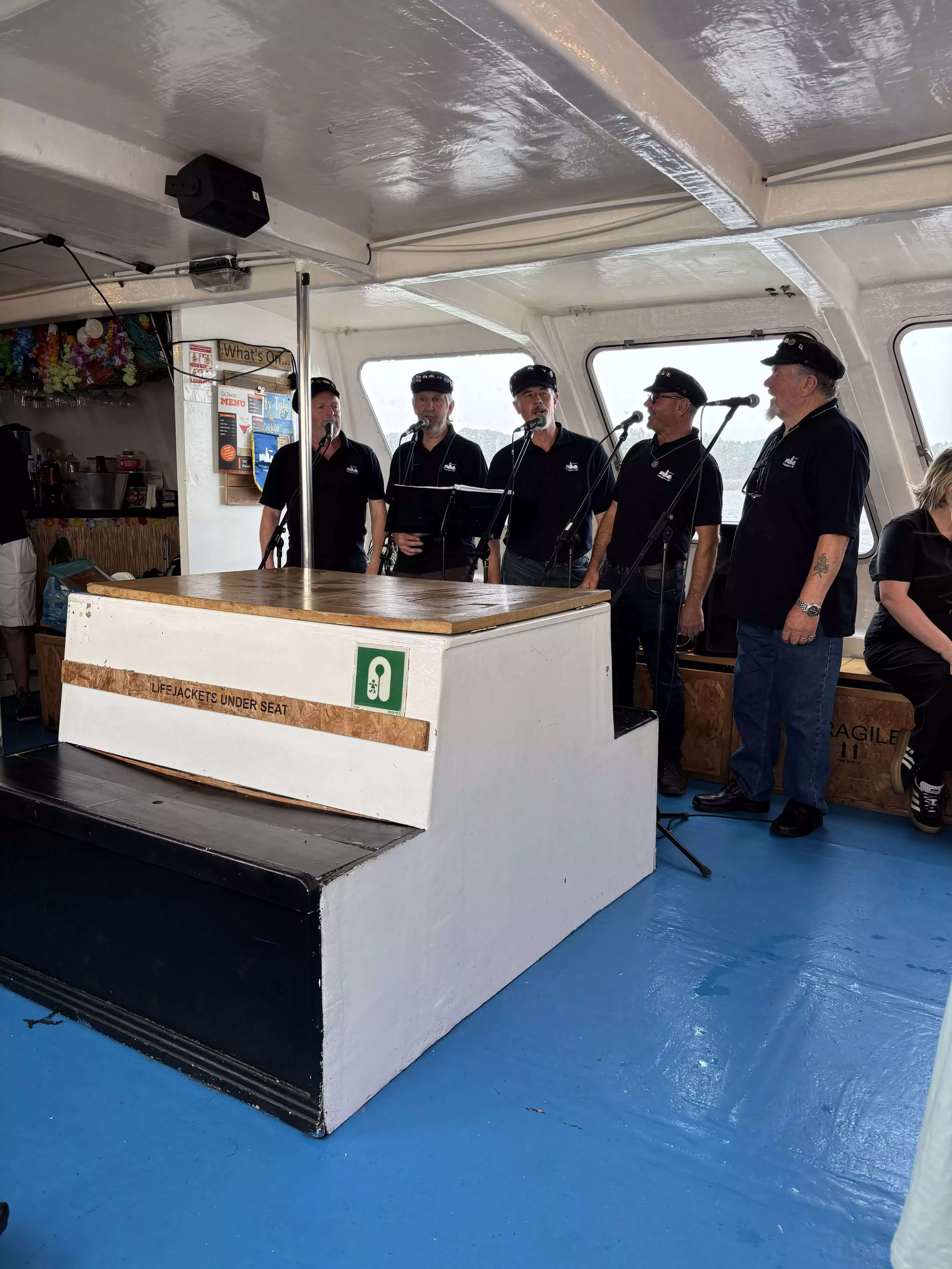Sea shanties and oysters were the perfect accompaniment to a tour of Cork Harbour