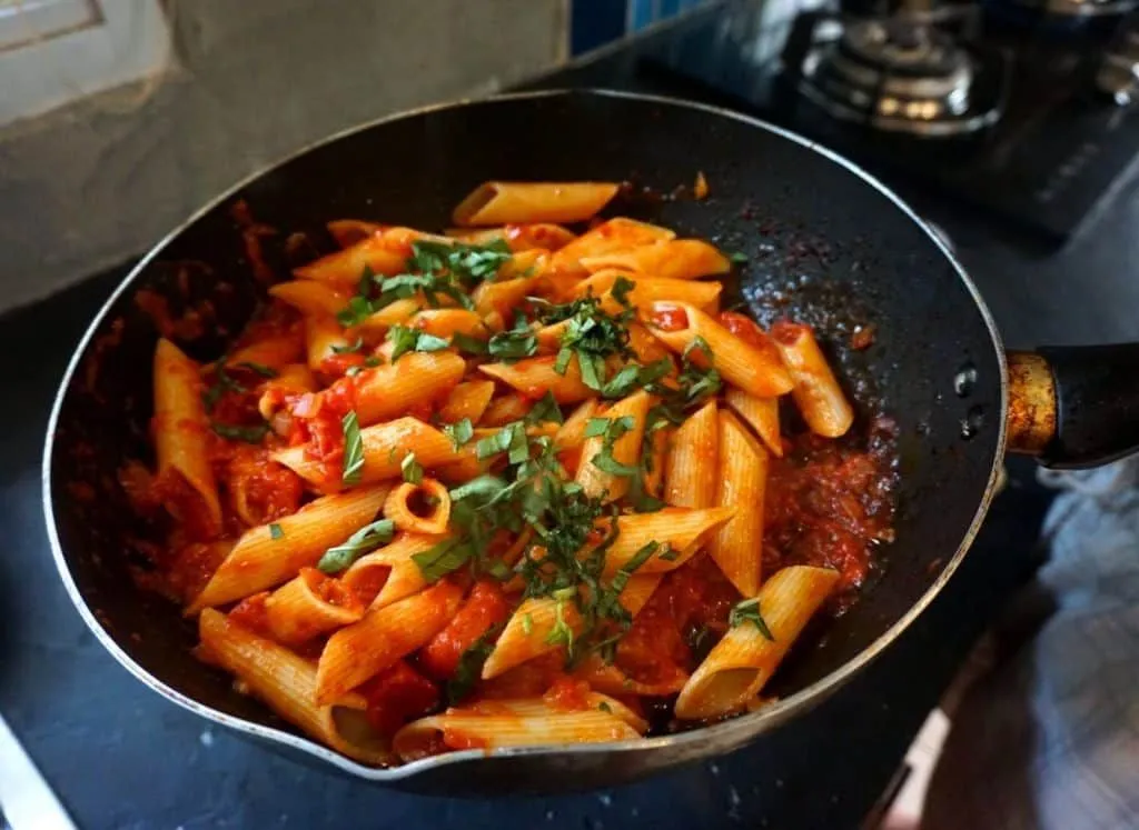 Coronavirus pasta recipe