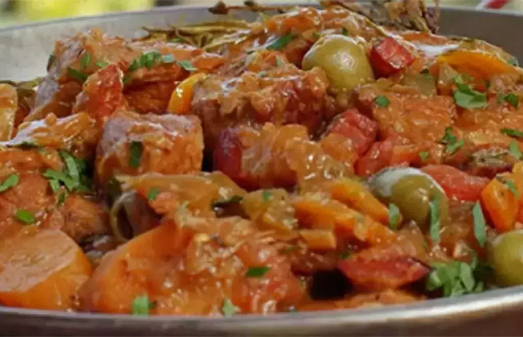 Corsican Veal and Olive Stew