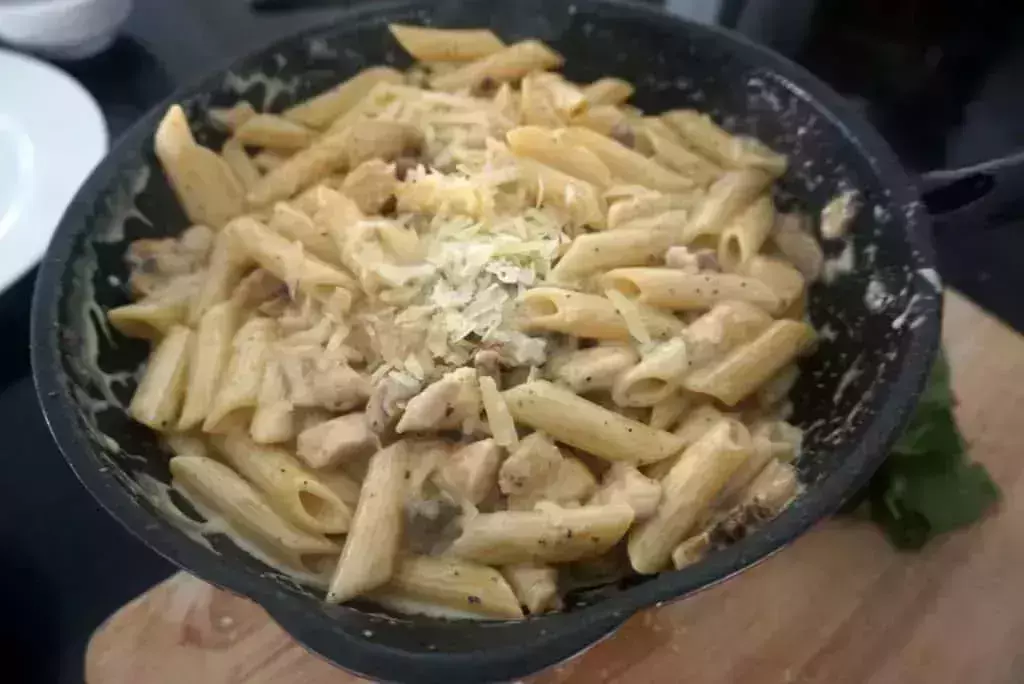 creamy chicken and mushroom basil