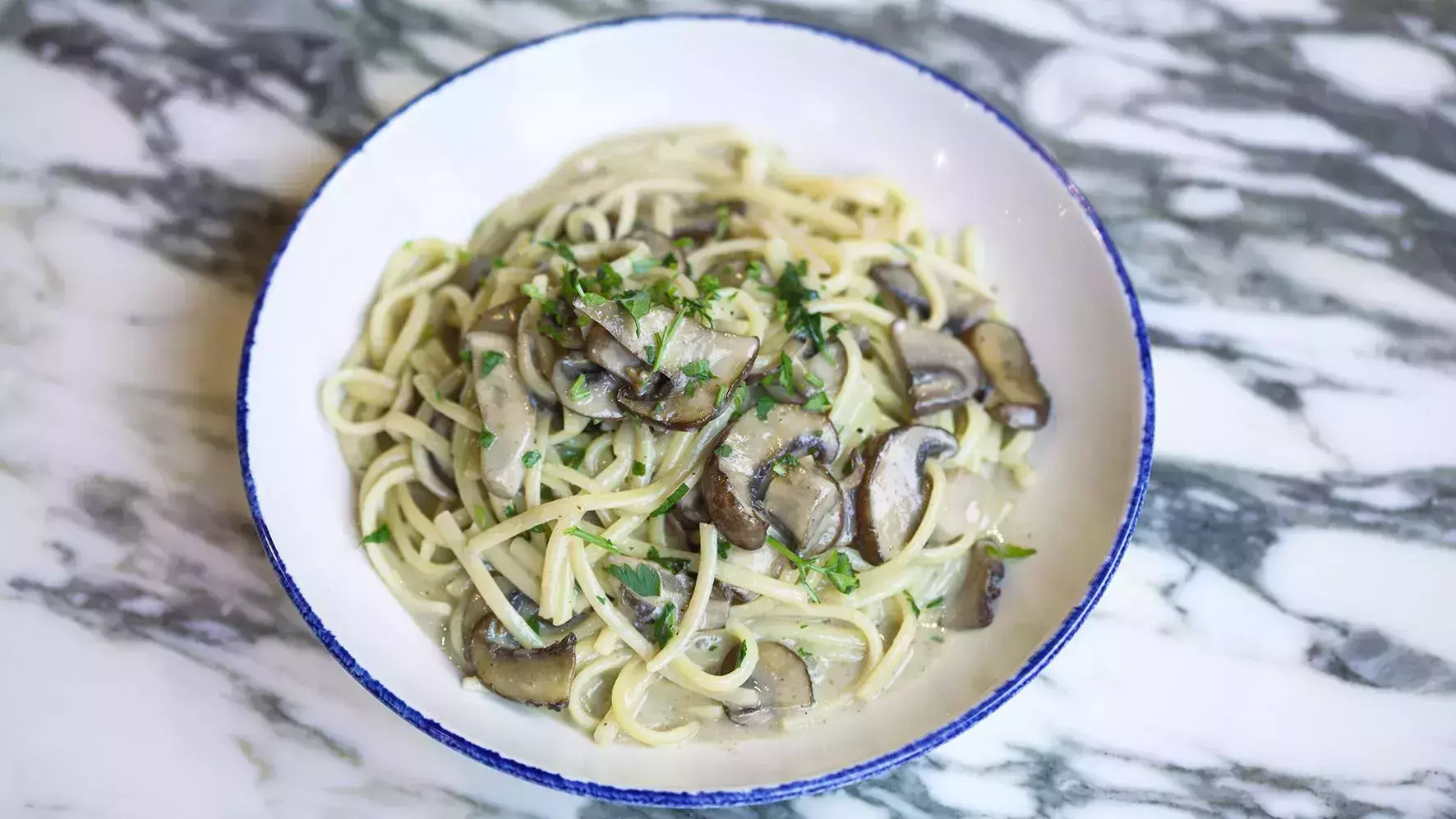 Vegan Creamy Linguine in London