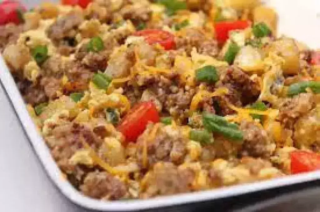 Fiery Sausage Scrambled Eggs