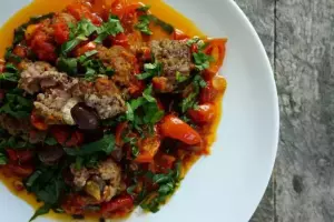 Greek-Style Stuffed Meatballs With Feta And Olives