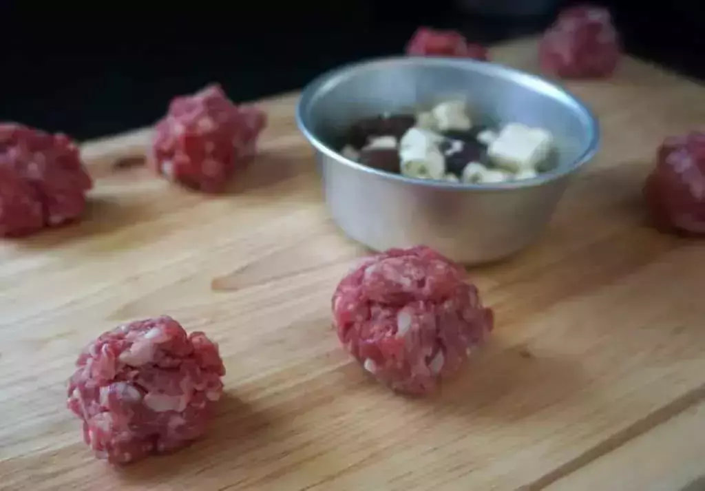 Greek Style stuffed Meatballs