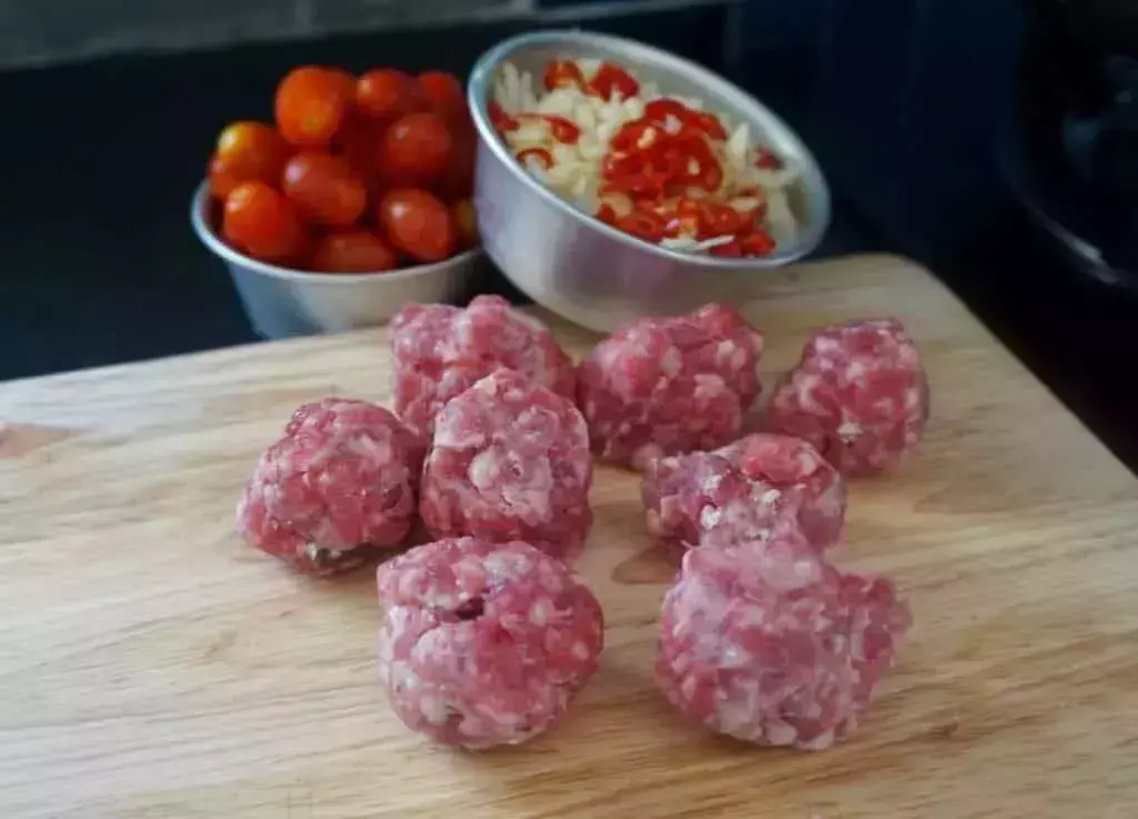 Greek Style stuffed Meatballs