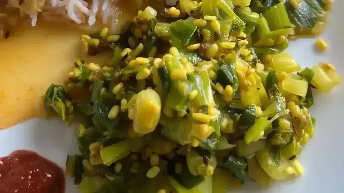 Green Veggies With Eggs brunch