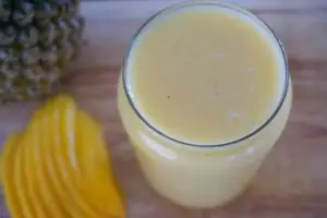 Iced Coconut, Mango & Pineapple Summer Cooler