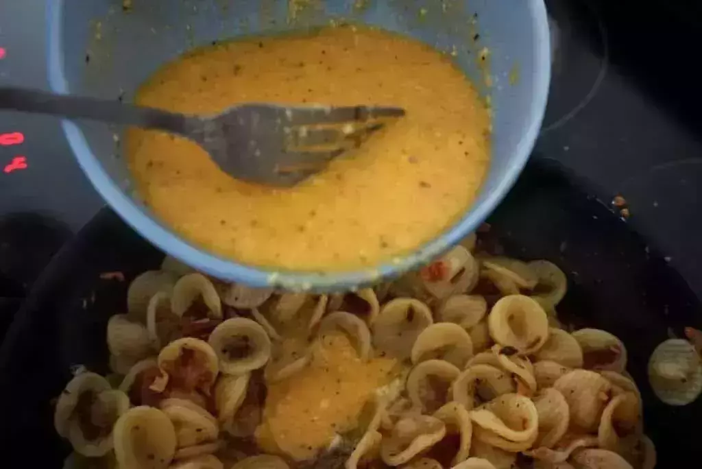 orecchiette pasta carbonara