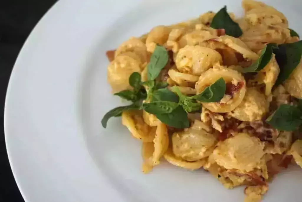 orecchiette pasta carbonara