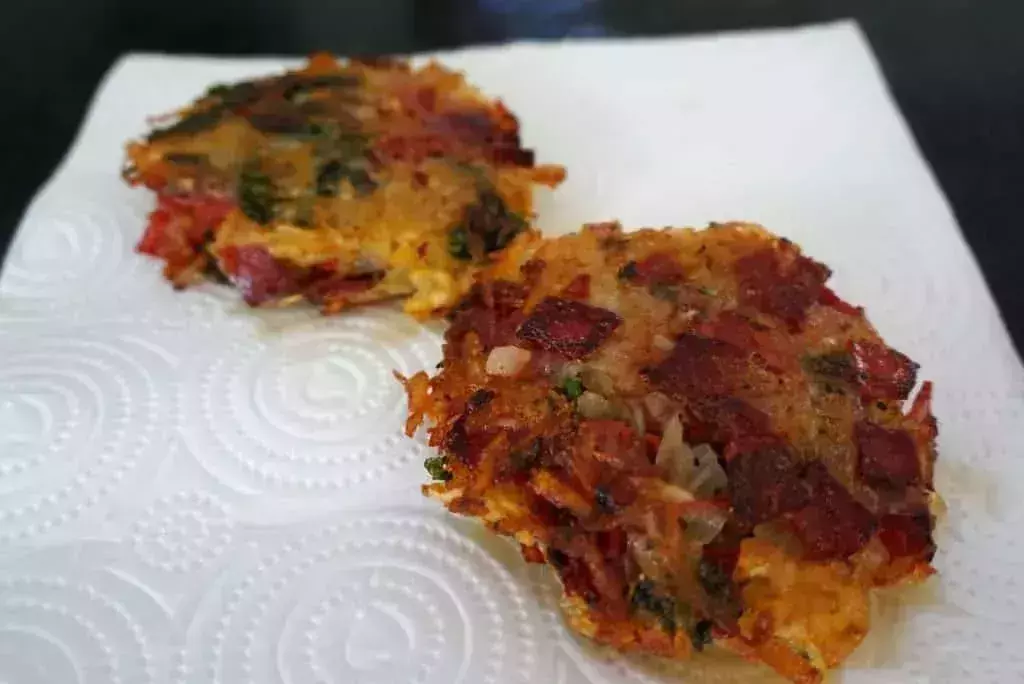 rosti with cheesy eggs rosemary