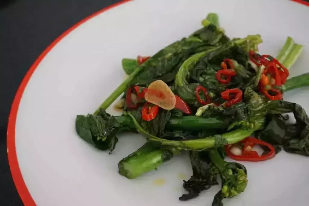 Tuna With Chinese Kale soy
