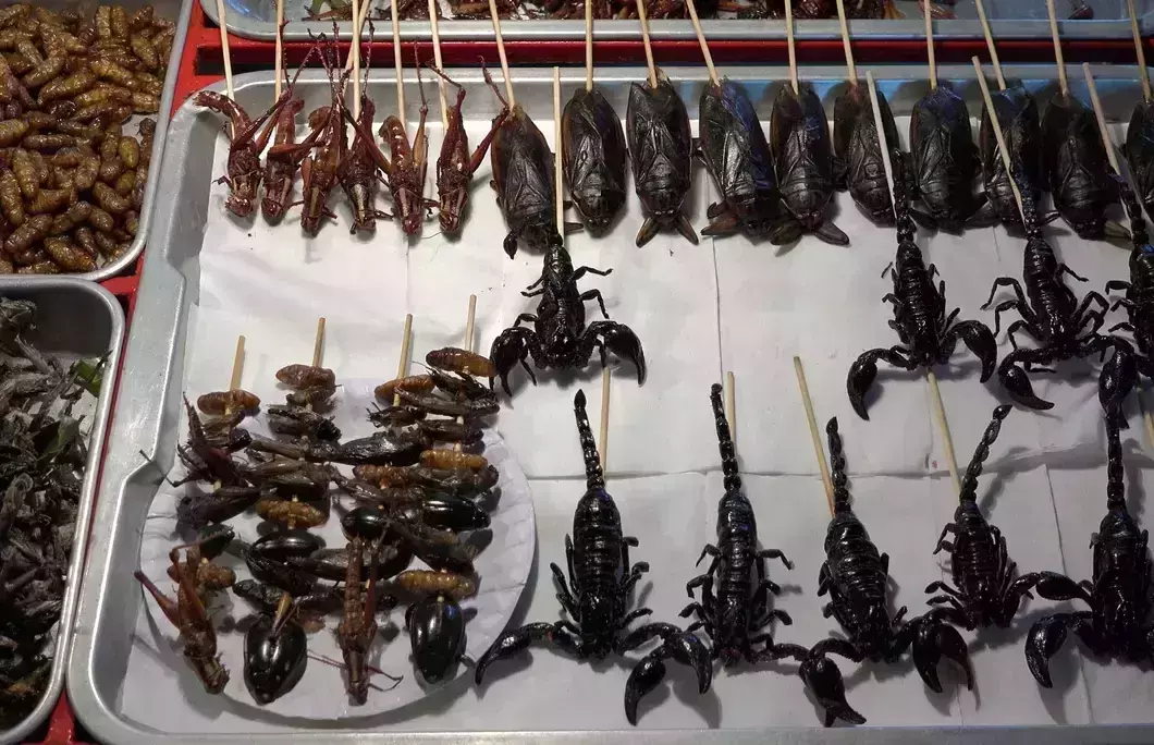 5. Grilled Crickets, Worms, Scorpions & Spiders
