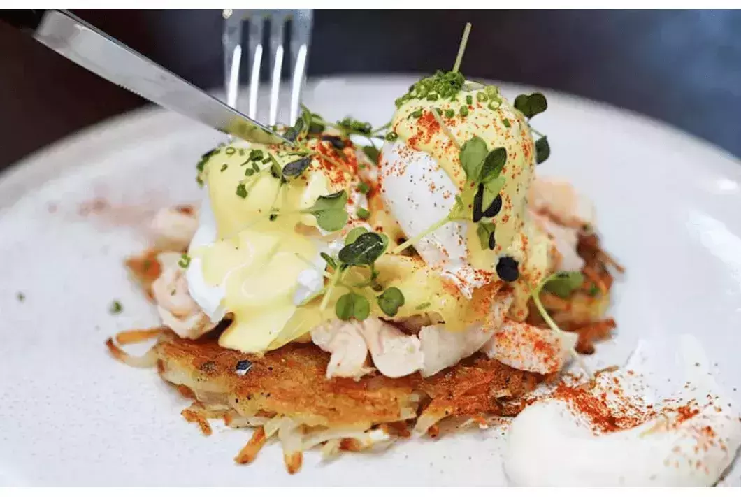 2. Eggs Benedict With Chicken Rosti &amp;amp;amp;amp;ndash; Five Oars
