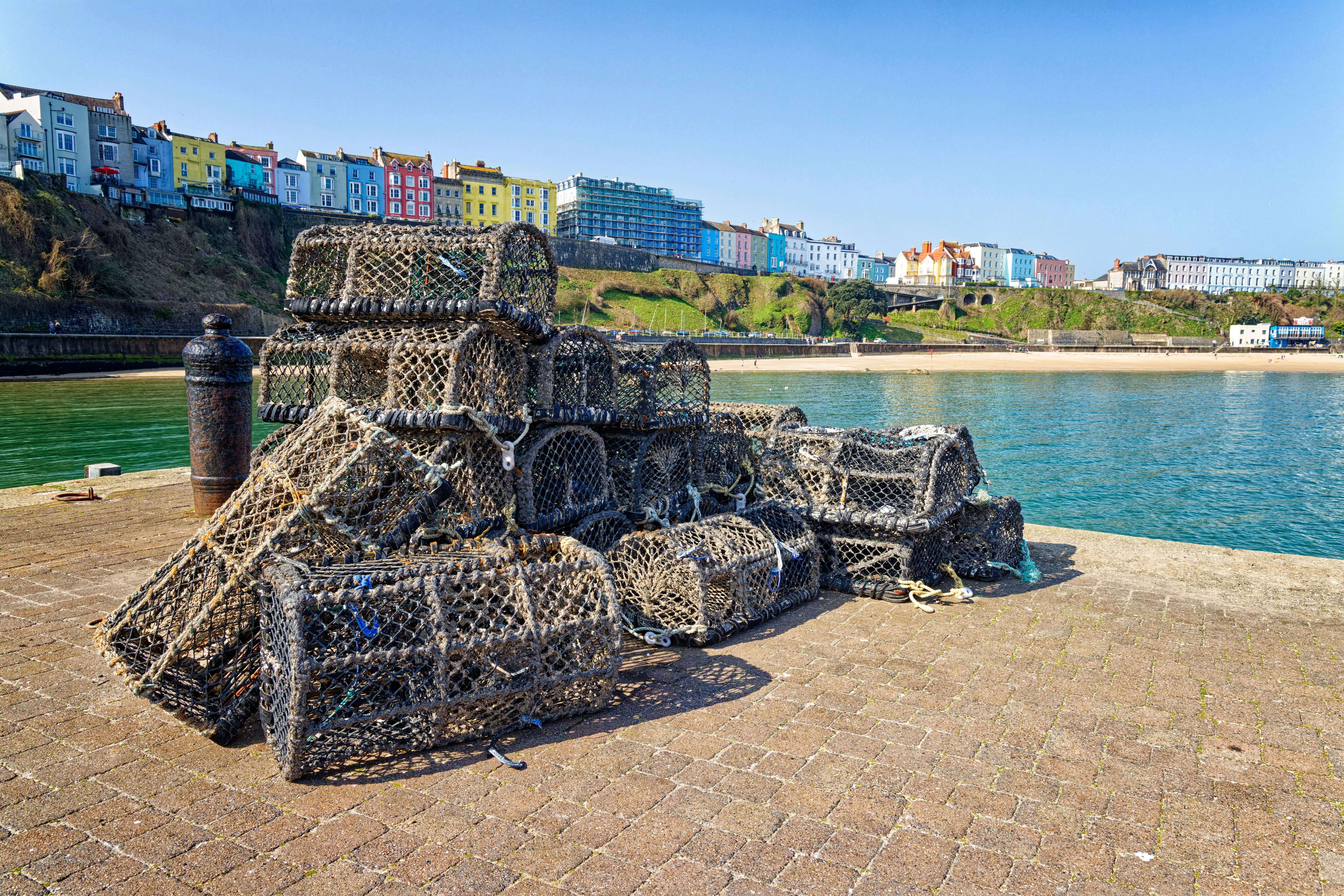 Gluten-free fish and chips are the order in Tenby, Pembrokeshire.