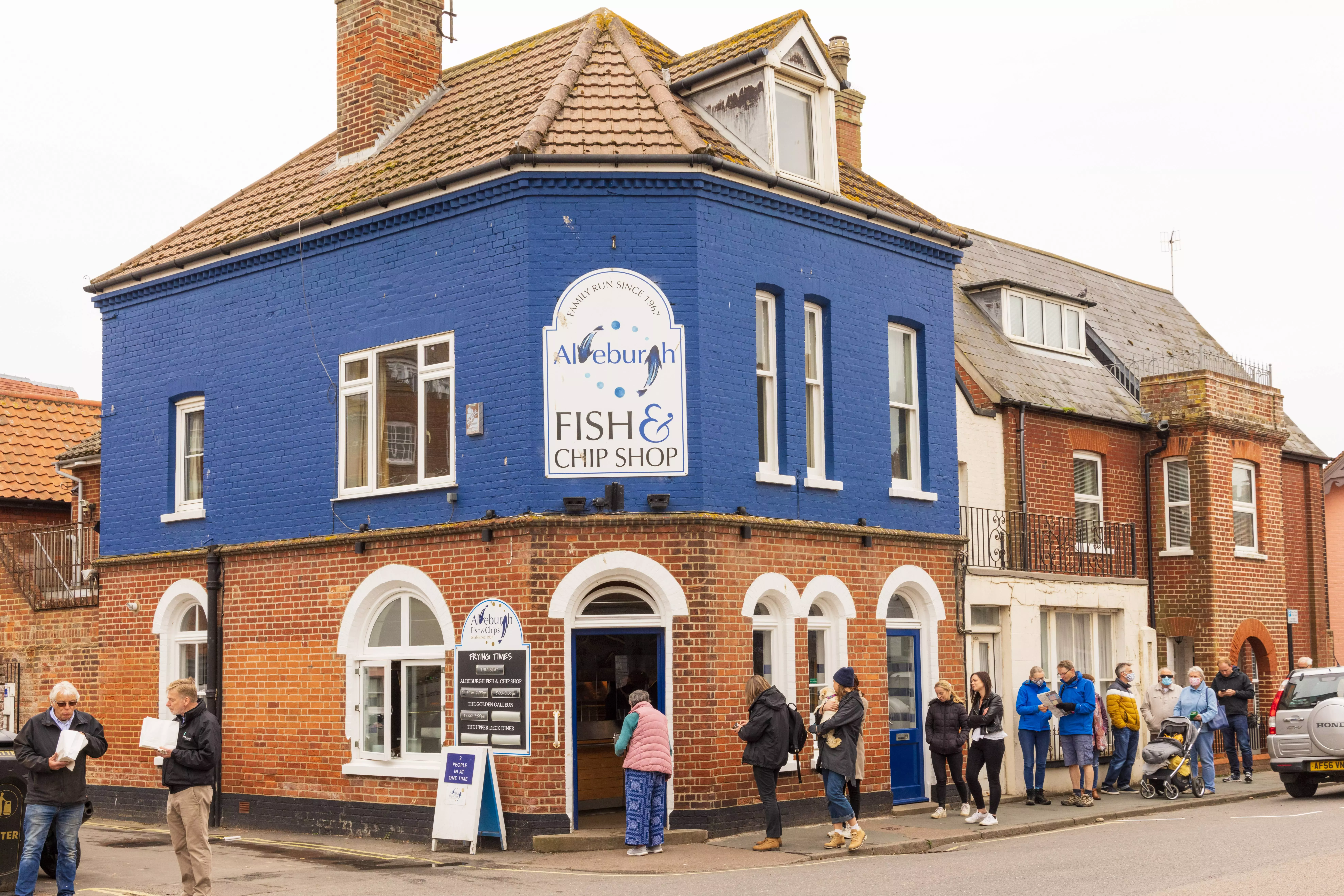 The queues outside the door at Aldeburgh Fish and Chips says it all.
