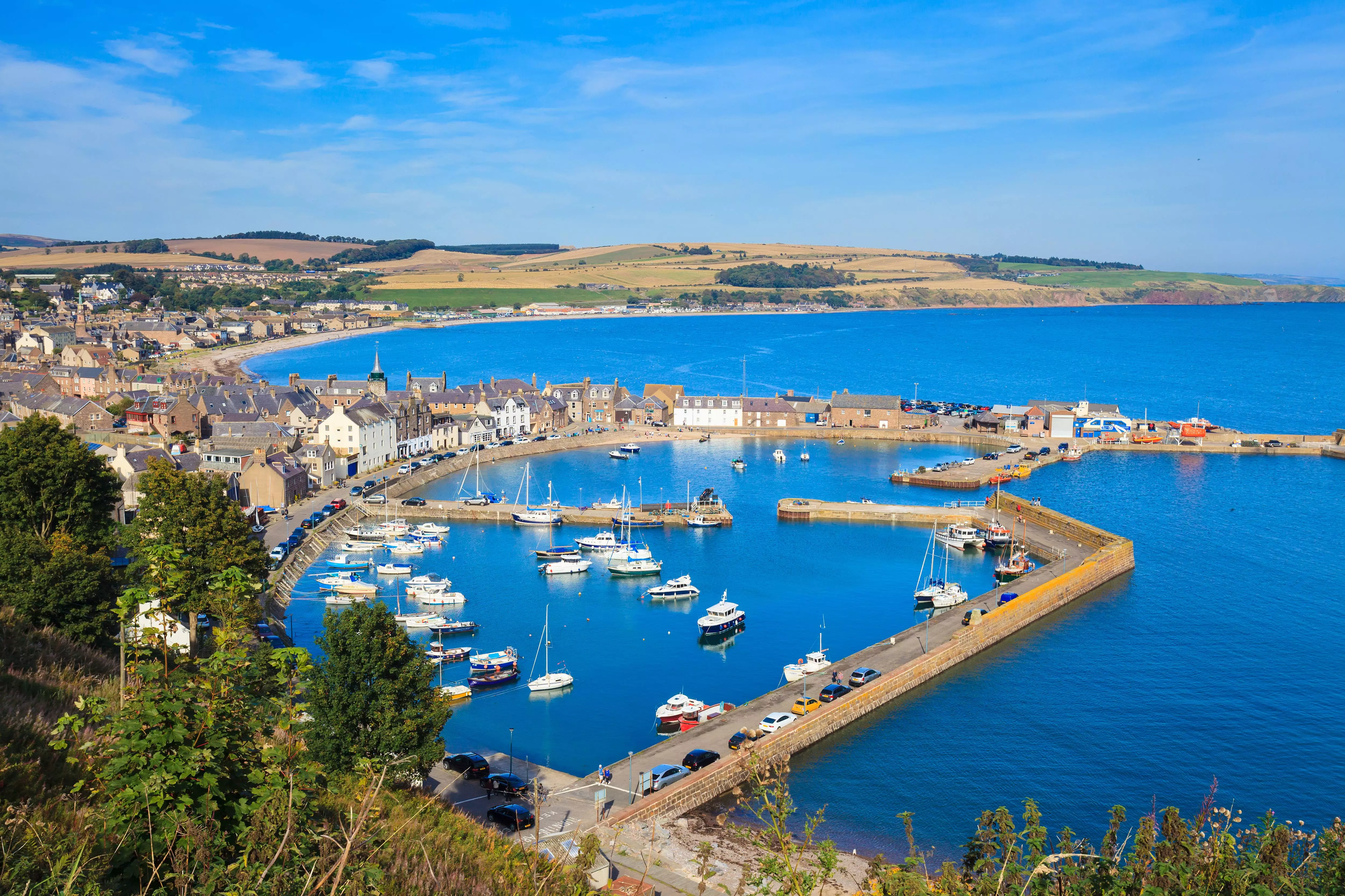 A traditional Scottish seaside town, Stonehaven is a haven for fish and chips.