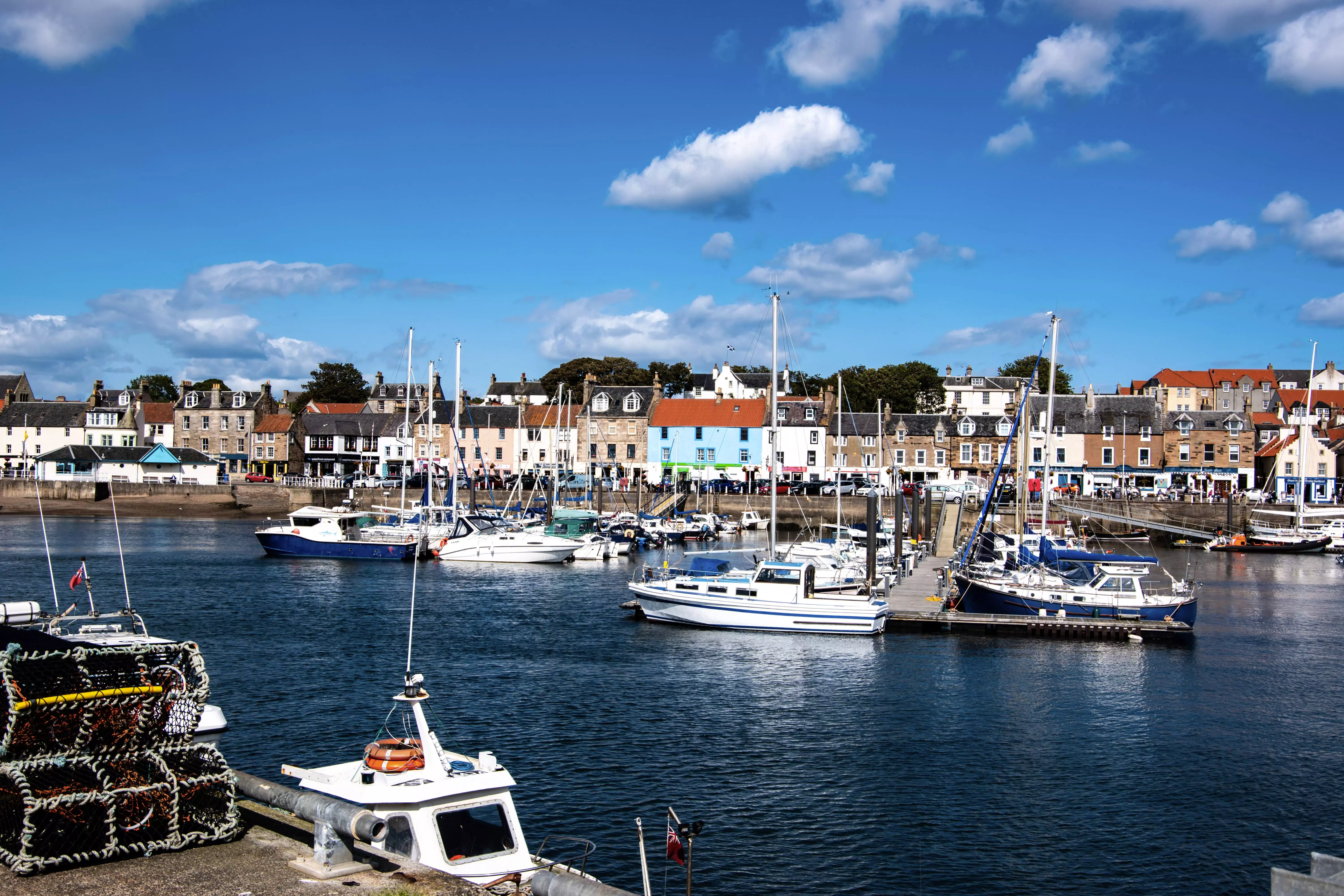 Anstruther, Fife, is an excellent location on the Scottish coast for fish and chips.