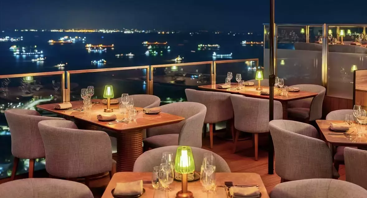 Simply incredible views from one of Singapore&amp;amp;#039;s best and most famous rooftop restaurants.