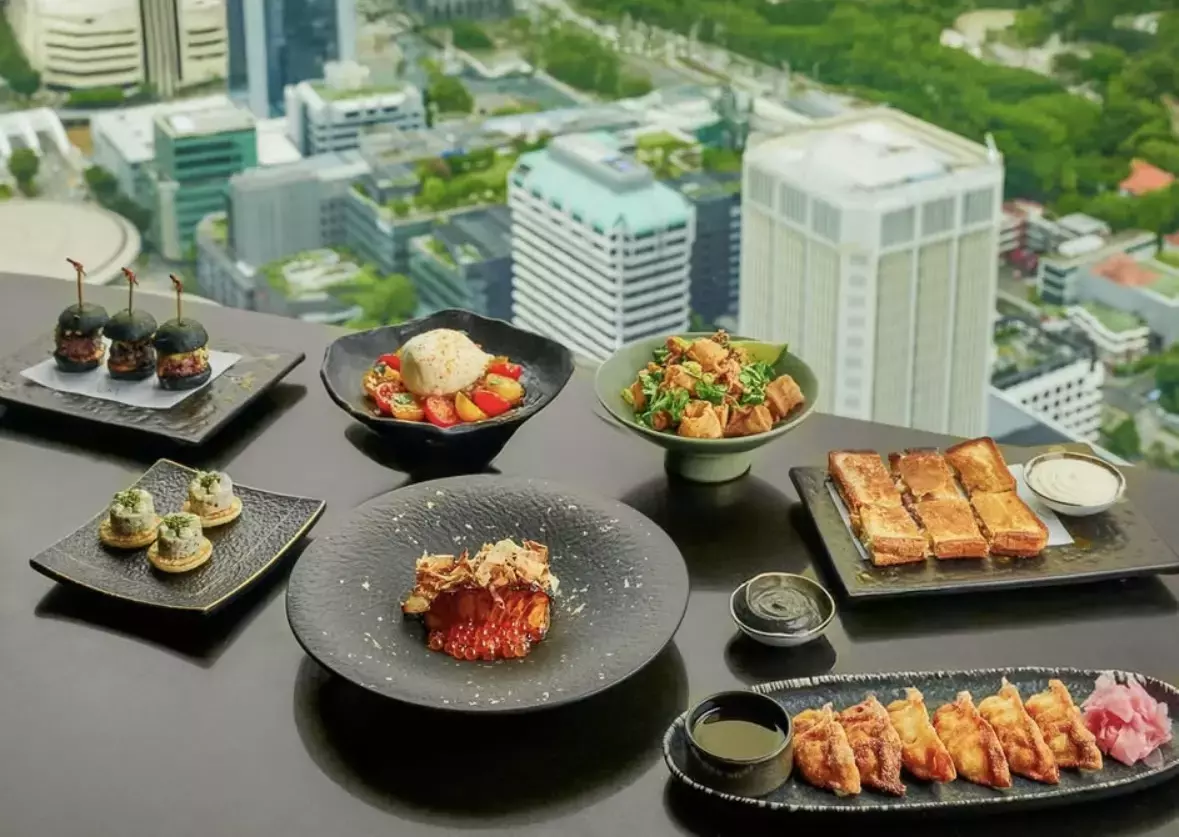 Japanese food and beautiful views at SKAI Bar.