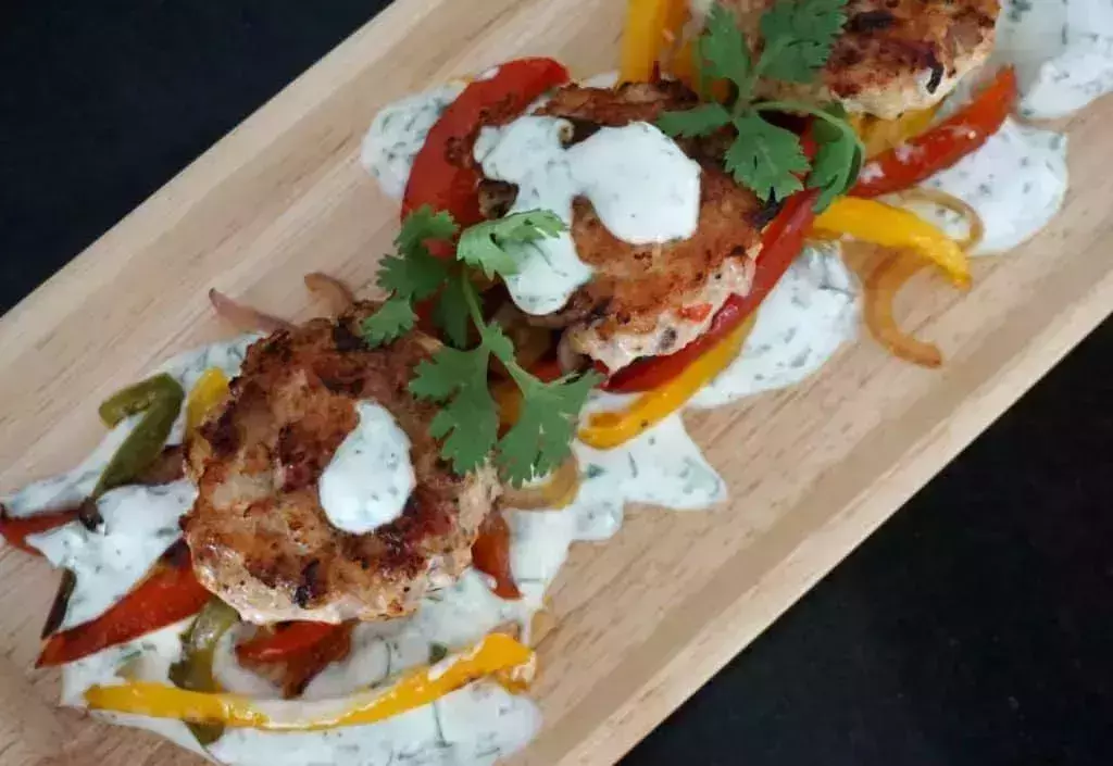 Zingy turkey burgers