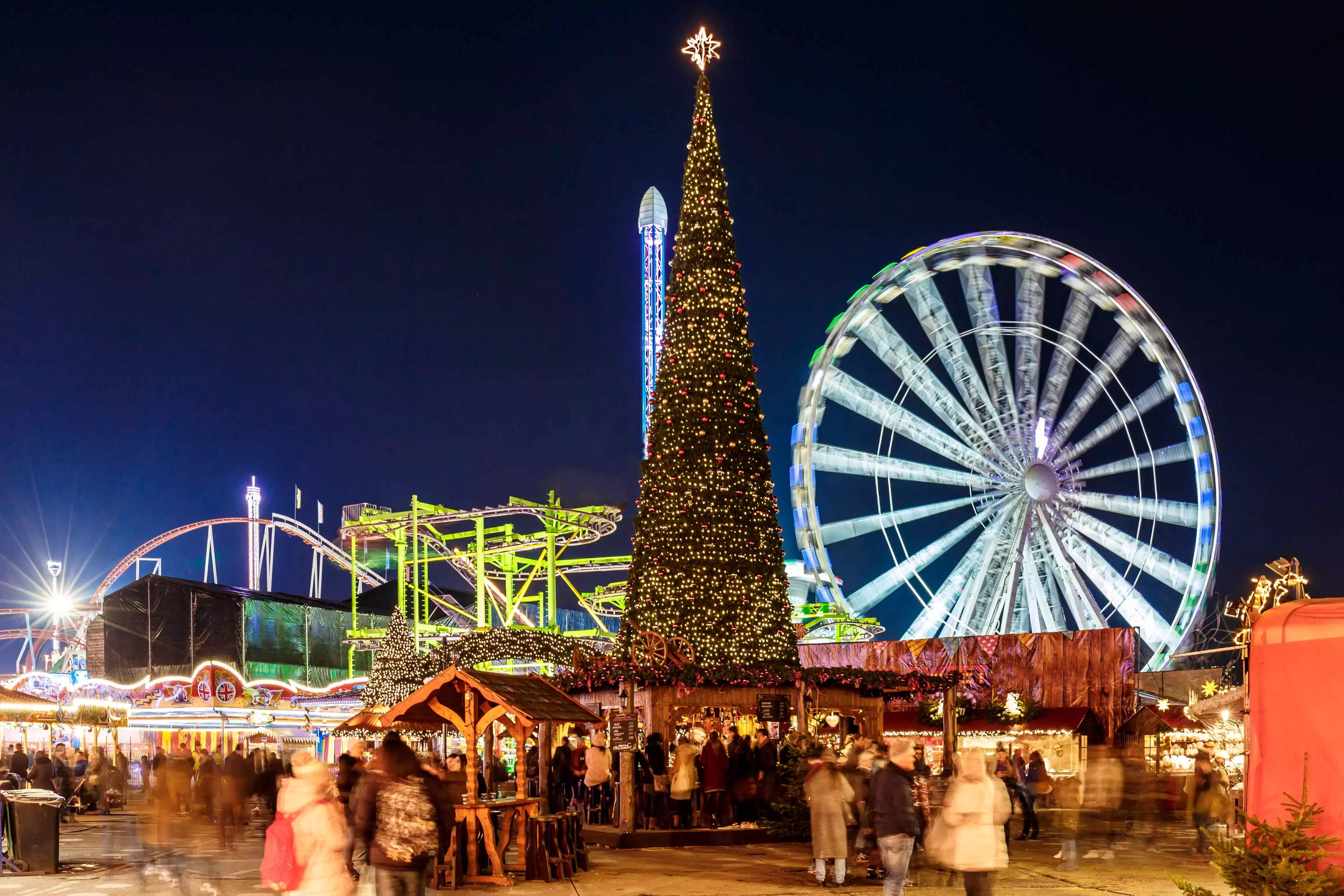 Part of Hyde Park&amp;amp;#039;s Winter Wonderland in Hyde Park, London