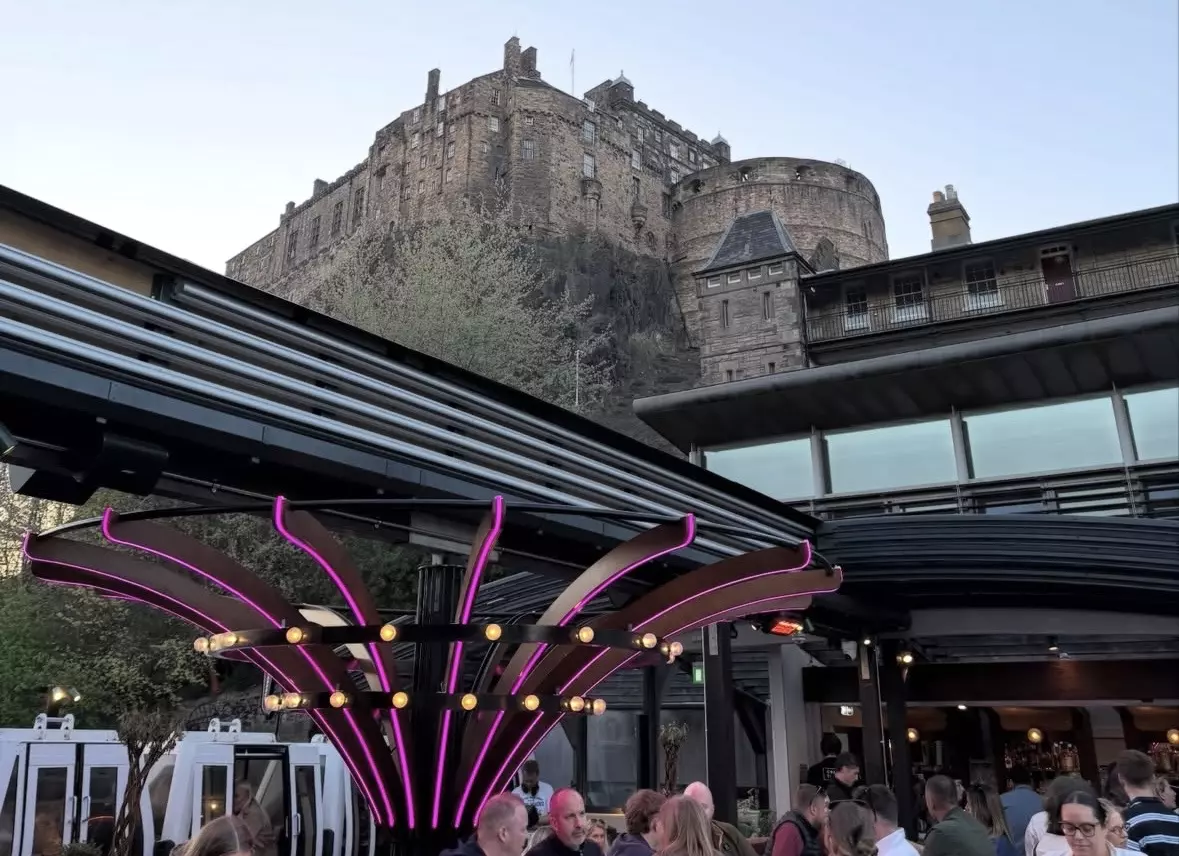 Historic city centre views from Cold Town House, Edinburgh.
