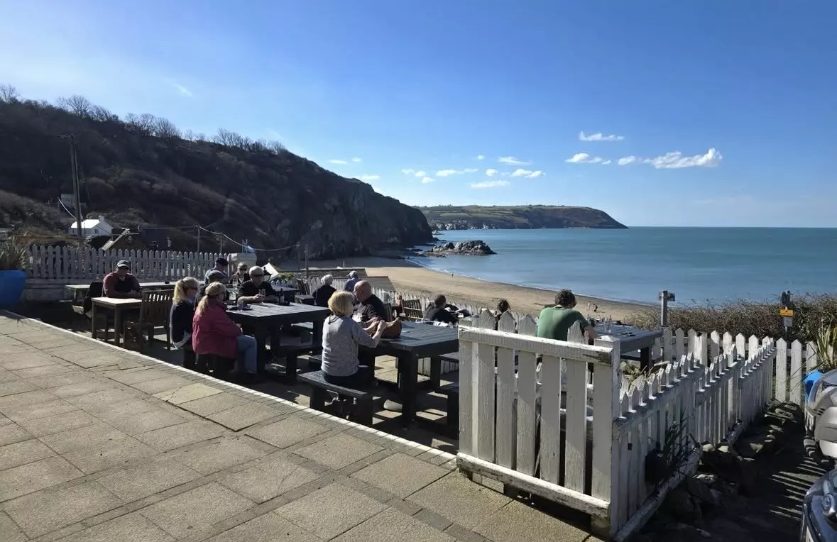 The Ship Inn is one of West Wales' most stunning pub beer gardens.