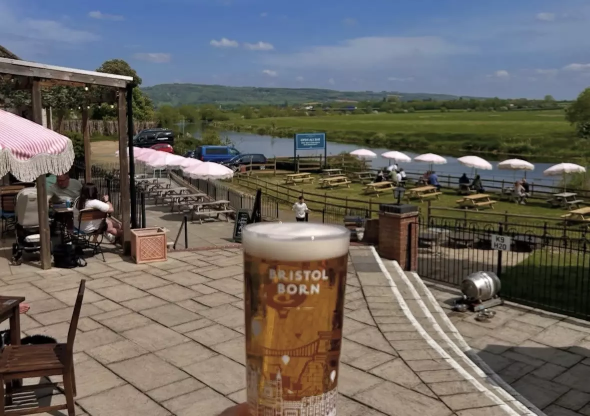 Boaters, wildlife and more make up the views from The Fleet Inn's beer garden.