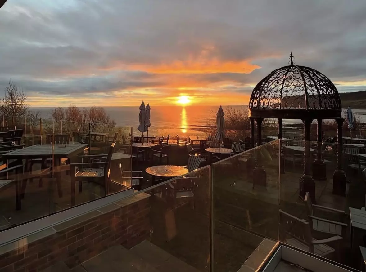 Gorgeous North Yorkshire views from Hotel Victoria, Robin Hood's Bay.