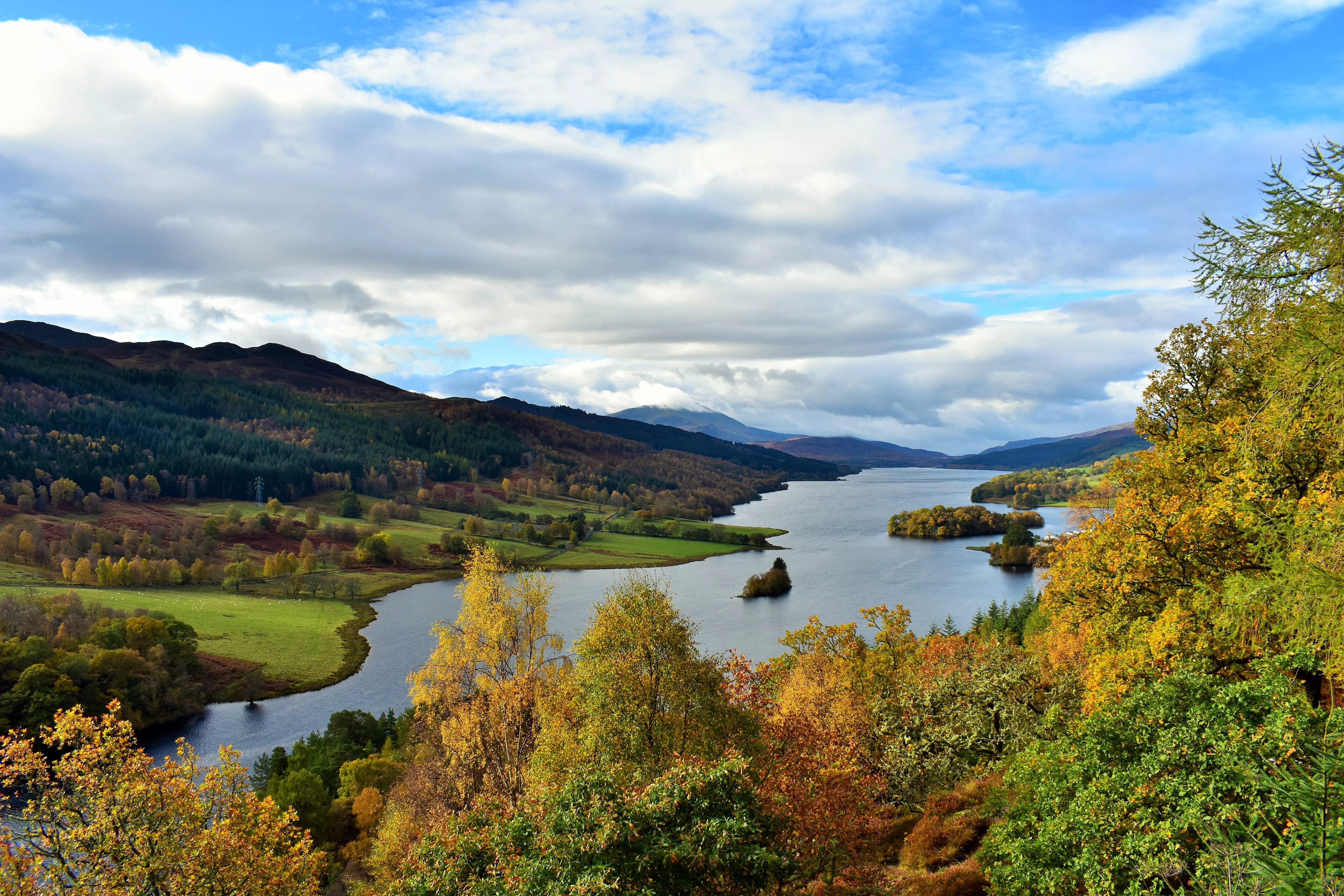 Queen's View in Perthshire, Scotland, is one of the UK's most beautiful places.